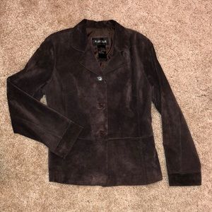 Leather suede jacket- washable
